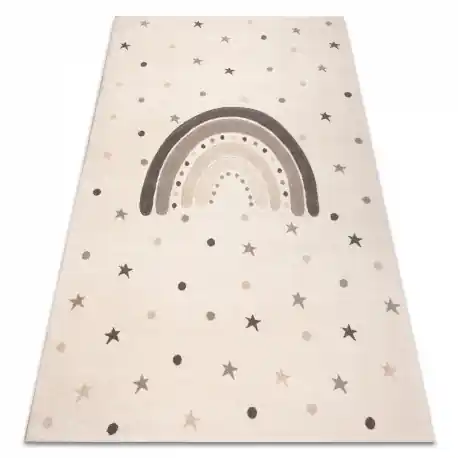 Tapis KIDDO 5151 crème / beige, arcobaleno, stelle pour enfants, sensoriel