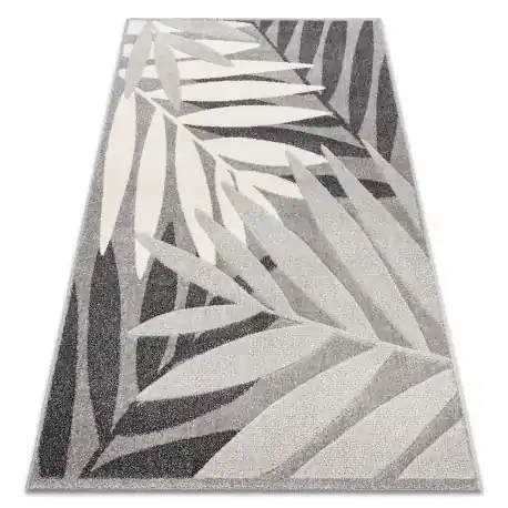 Tappeto FEEL 1827/16811 FOGLIE grigio / crema