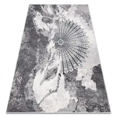 Tappeto ALLURE 5715 Astrazione - Strutturale, elegante, glamour grigio chiaro / bianco