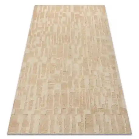 FLUX 461.133.SA132 tappeto in lana OSTA - Geometrico, strutturale, loft crema / beige