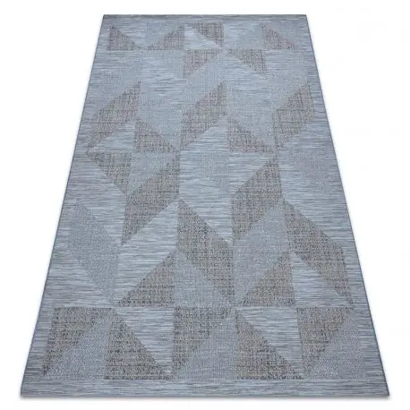 Tappeto SIZAL FORT 36216535 blu triangoli