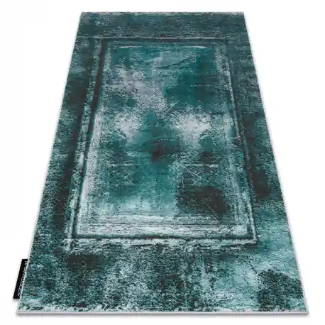 Tappeto DE LUXE moderno 634 Telaio vintage - Structural verde / antracite
