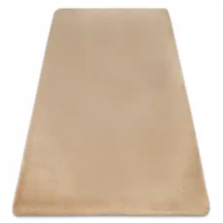 Tappeto BUNNY macchiato beige scuro IMITAZIONE PELLICCIA DI CONIGLIO