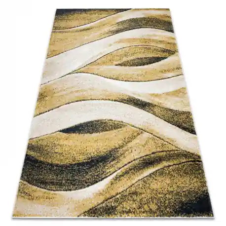 Tappeto FUSION 1617 giallo / crema - Onde, moderno, astratto