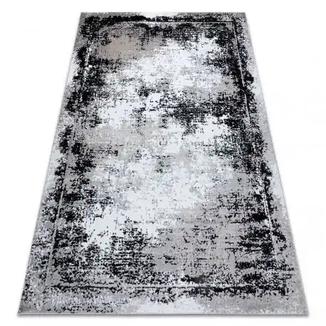 Tappeto GLOSS moderno 8493 78 vintage, elegante, telaio grigio / nero