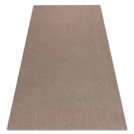 Tappeto in lana TEXTURA 488.12.LA600 OSTA - Onde, geometrica strutturale marrone