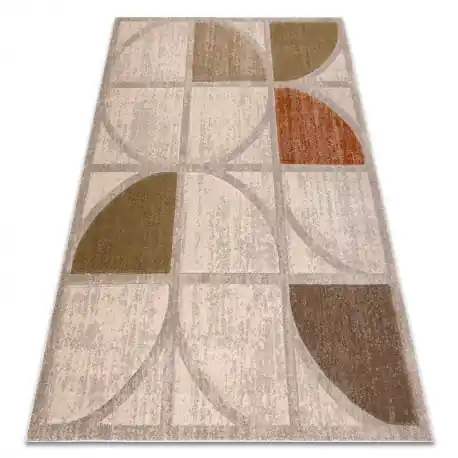 Tappeto ARCANA 1550 crème / verde, geometrico, moderno