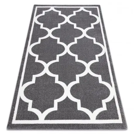 Tappeto SKETCH - F730 grigio/bianco marocco trifoglio trellis