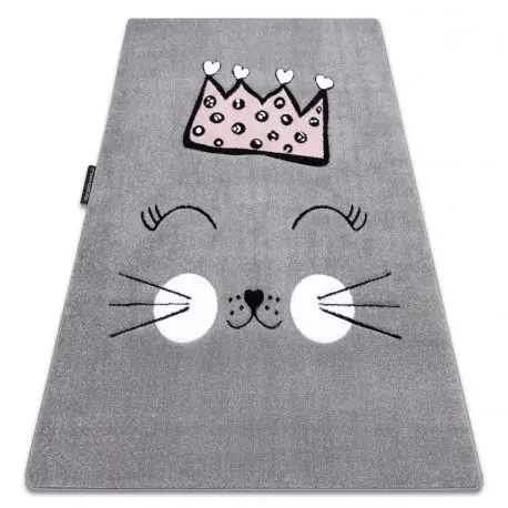 Tappeto PETIT CAT GATTO CORONA grigio