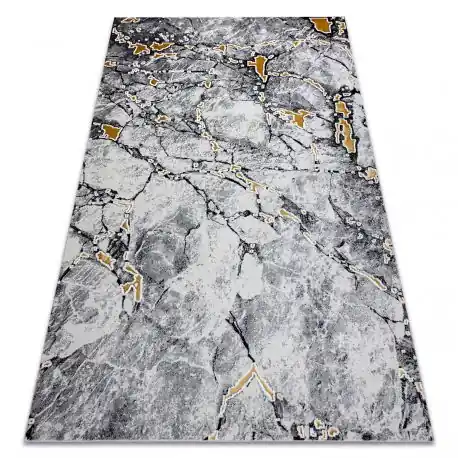 Tappeto GLOSS moderno 528A 58 Marmo, calcolo elegante, glamour avorio / nero