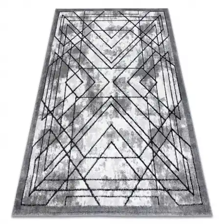 Tappeto moderno COZY Tico, geometrico - Structural due livelli di pile grigio