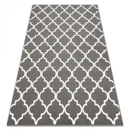 Tappeto BCF Morad TRELIS Traliccio marocchino - antracite, grigio