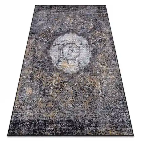 Tappeto lavabile MIRO 51453.805 Rosone, vintage antiscivolo - grigio