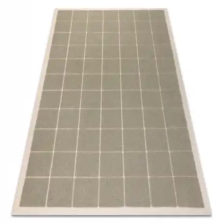 FLUX 461.118.SA402 tappeto in lana OSTA - Geometrico, strutturale, loft verde / beige