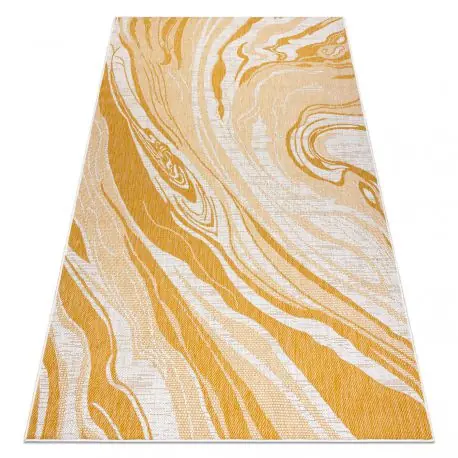 Tappeto SIZAL SION Marmo 22169 tessuto piatto ecru / giallo / beige