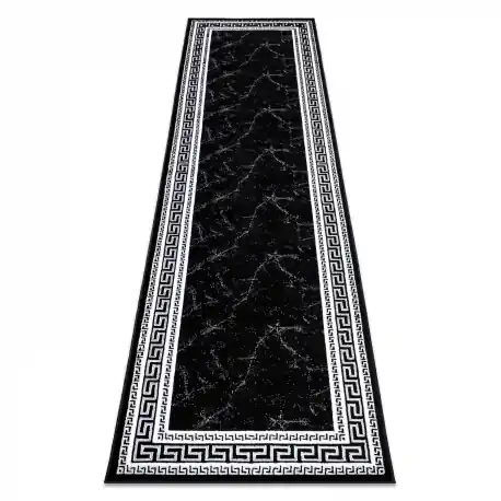 Tappeto, tappeti passatoie GLOSS moderno 2813 87 elegante, telaio, greco nero / grigio