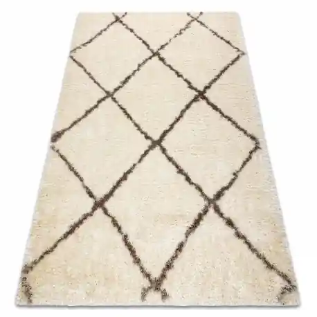 Tappeto FLUFFY 2373 shaggy traliccio - crema / beige