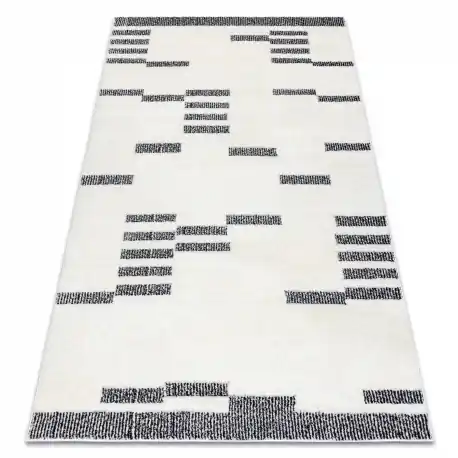 Tappeto moderno MODE 8511 geometrico crema / nero