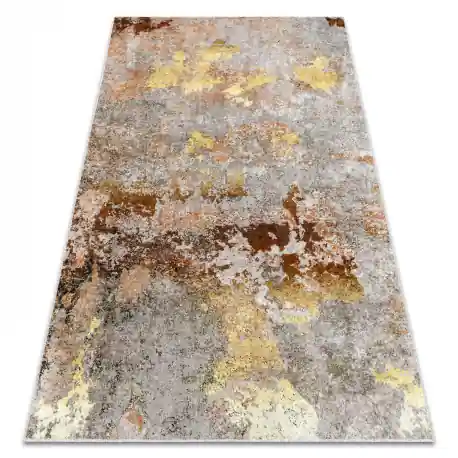 Tappeto lavabile MIRO 51463.802 Astrazione antiscivolo - grigio / oro