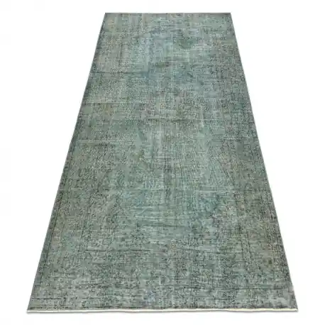 Tappeto in lana ANNODATO A MANO Vintage 10494, telaio, ornamento - verde