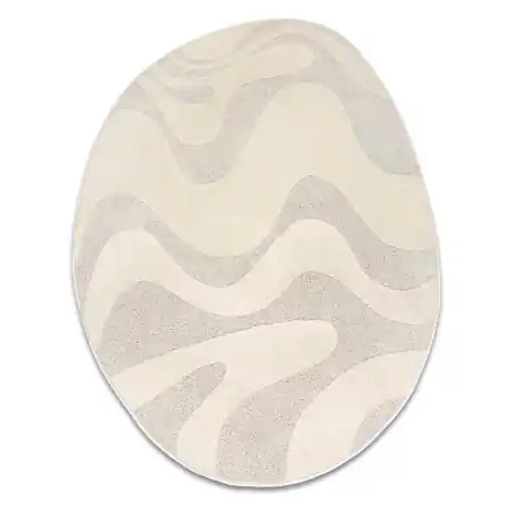 Tappeto DUNE 8083 SHAPE crema – Astrazione, struttura, forma irregolare