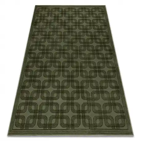 Tappeto AURA J2556A verde - Geometrico, strutturale, moderno