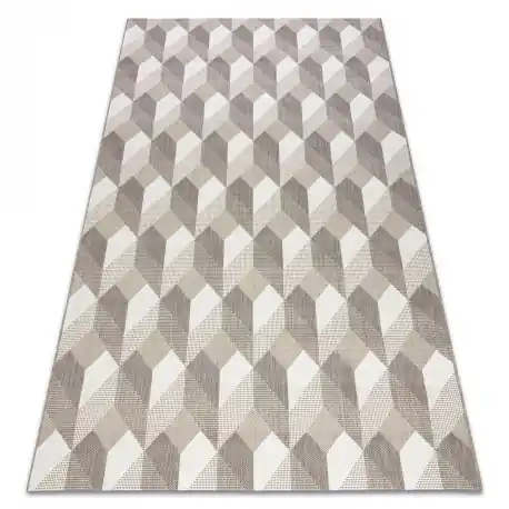 Tappeto DI SPAGO SIZAL FLAT 48624/686 CUBI 3D