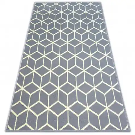 Tappeto BCF BASE CUBE 3956 QUADRI grigio