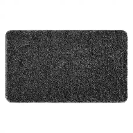Tappeto da bagno SYNERGY, glamour, antiscivolo, morbido - lurex grigio