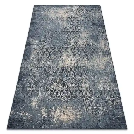 Tappeto in lana NAIN Rosone vintage 7010/50911 blu scuro / beige