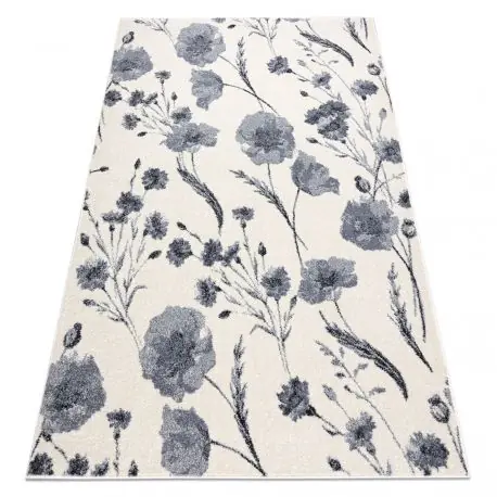 Tappeto HEOS 78585 crema / argento FIORI