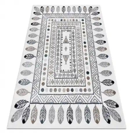 Tappeto FUN Teepee per bambini, Indiano, telaio crema