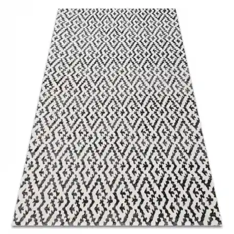 Tappeto moderno MUNDO E0621 geometrico da esterno beige / nero