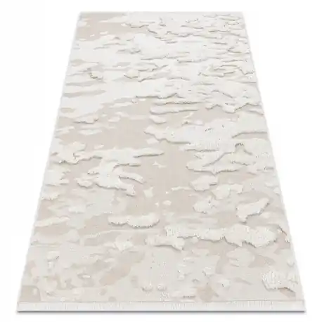 Tappeto ECO SIZAL MOROC 22331 Astrazione boho franges - strutturale beige / crema