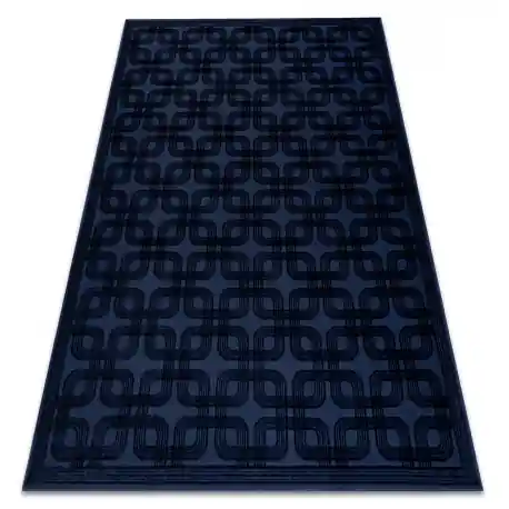 Tappeto AURA J2556A blu scuro - Geometrico, strutturale, moderno