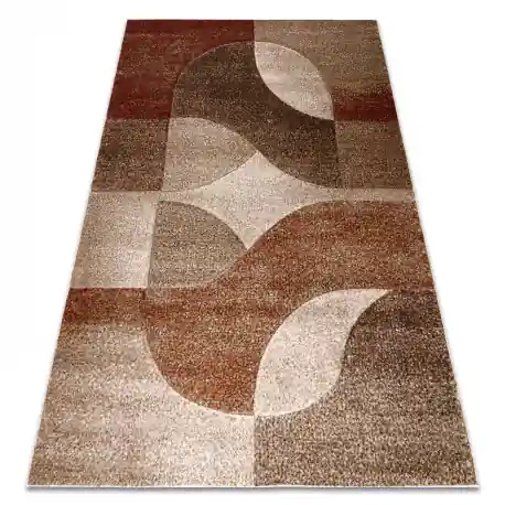 Tappeto ARCANA 3893 – marrone / arancione, geometrico, moderno