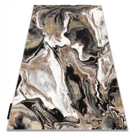 Tappeto DE LUXE moderno 622 Astrazione - Structural crema / oro