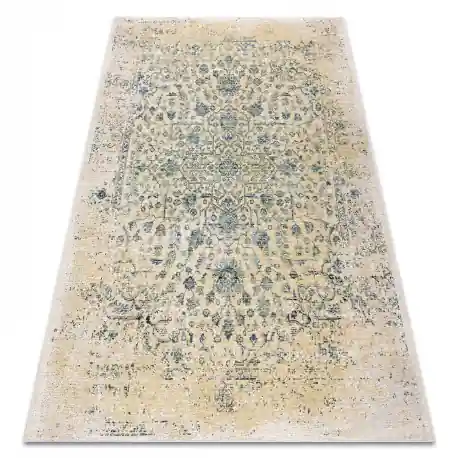 Tappeto in lana ANTIGUA 518 75 XX030 OSTA - Ornamento tessitura piatta crema