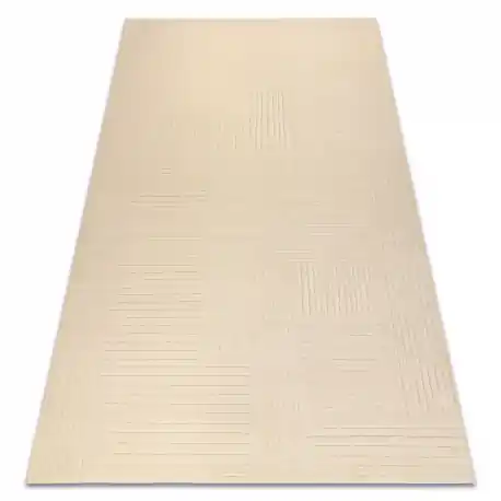 Tappeto in lana TEXTURA 488.10.LA100 OSTA - Linee, geometrica strutturale crema