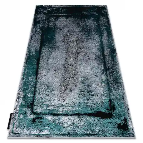 Tappeto DE LUXE moderno 624 Telaio - Structural grigio / verde