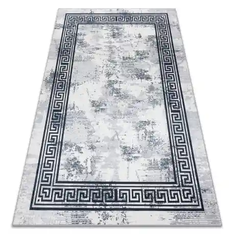 Tappeto lavabile ANDRE 1189 Marmo, greco antiscivolo - nero / bianca