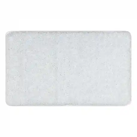 Tappeto da bagno SYNERGY, glamour, antiscivolo, morbido - lurex bianco
