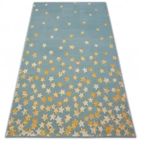 Tappeto FASCIATEL 18408/032 - Stelline turchese oro crema