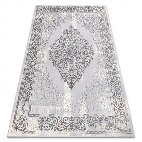 Tappeto CORE W7161 Rosetta Vintage - strutturale, due livelli di pile, grigio