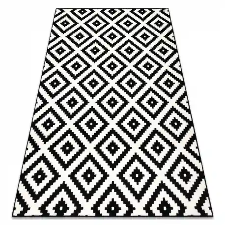 Tappeto BCF Morad RUTA diamanti, geometrico - nero / crema