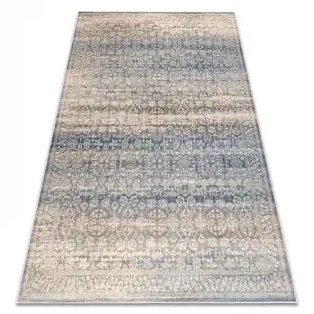 Tappeto in lana NAIN Ornamento vintage 7594/51955 beige / blu