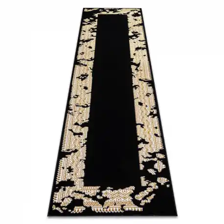 Tappeto, passatoia ALLURE 1965 Cornice - Strutturale, elegante, glamour nero / oro