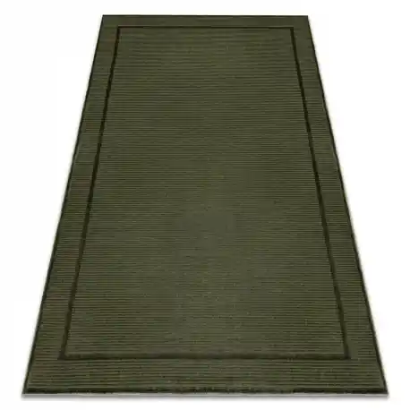 Tappeto AURA J2659A verde - Cornice, linee strutturale, moderno
