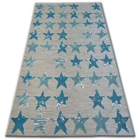 Tappeto LISBOA 27219/754 Stelle Stelline turchese