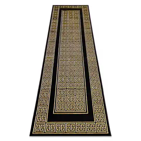 Tappeto, tappeti passatoie GLOSS moderno 6776 86 elegante, telaio, greco nero / oro
